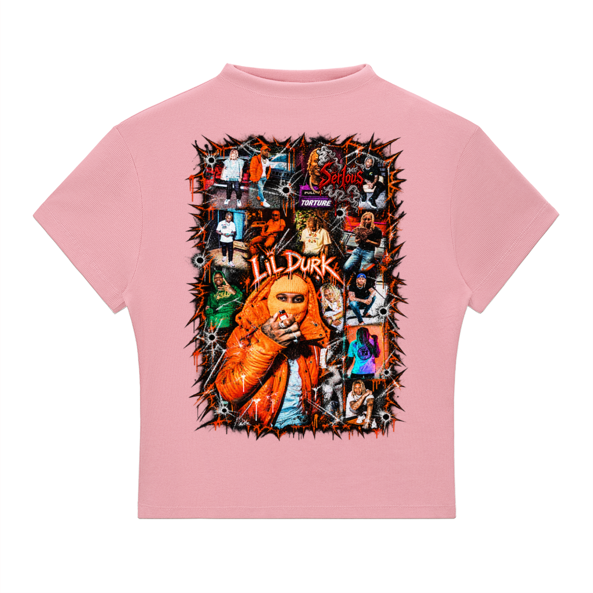 Durk' Slim Fit Mock Neck T-Shirt