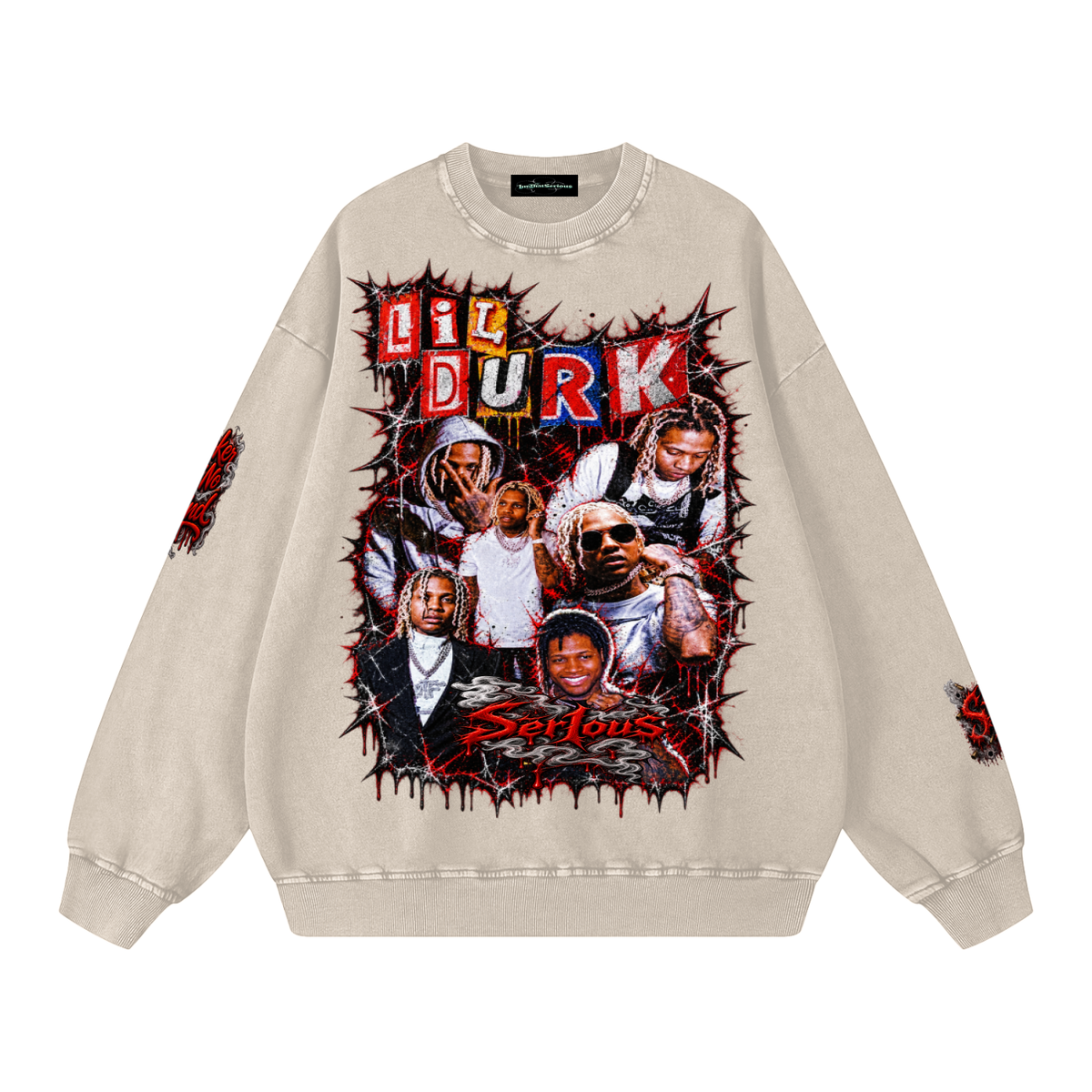 Durk' Snow Washed Oversized Sweatshirt