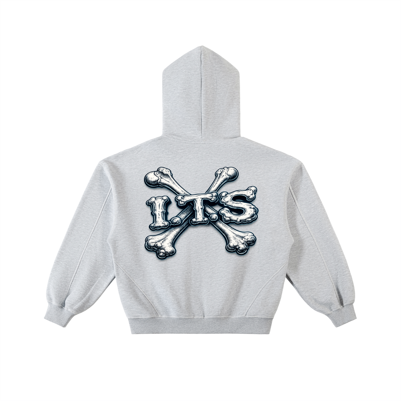 Bones' Contrast-Stitched Fleece Zip Hoodie Fit