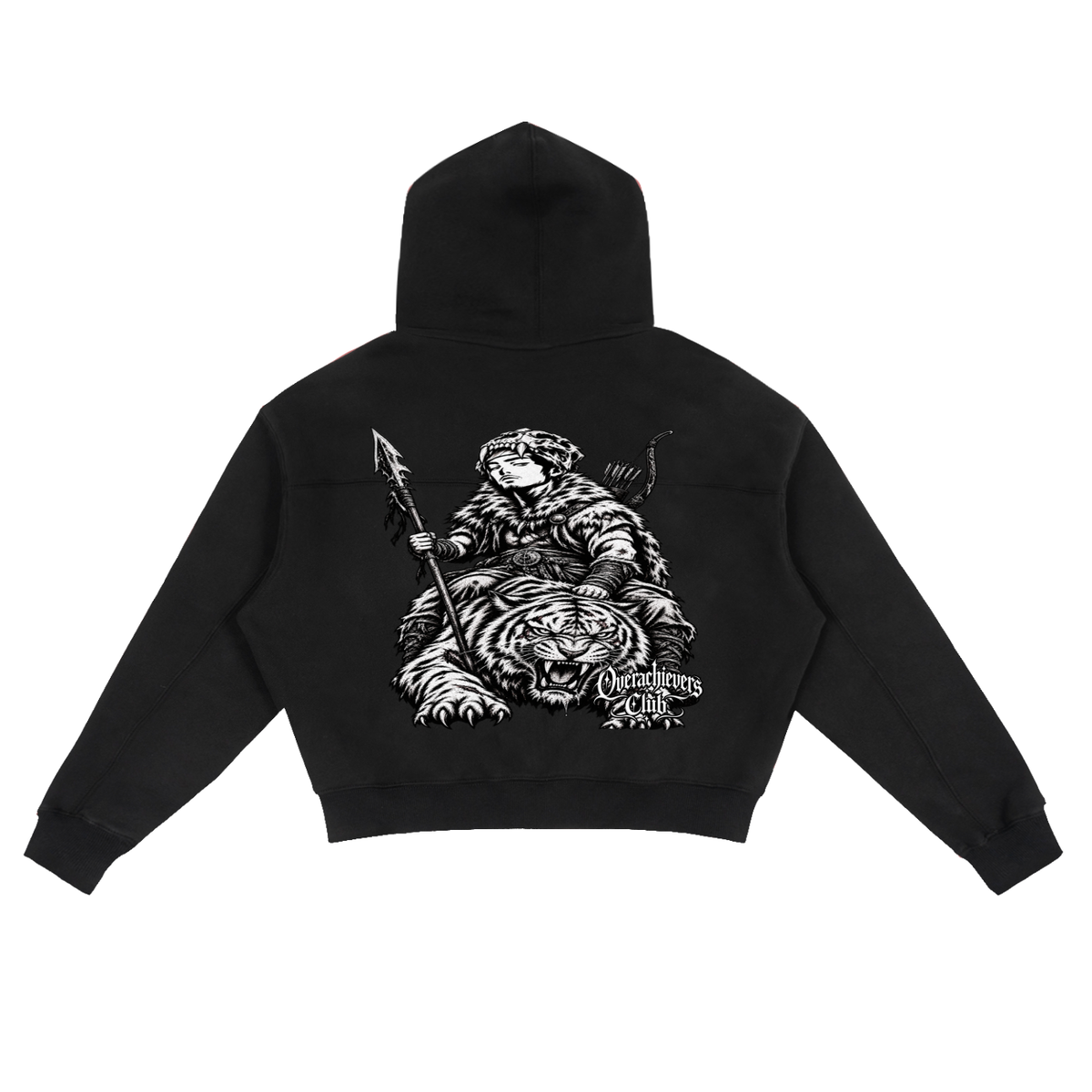 Overachievers Club' Fleece Zip-Up Boxy Hoodie & Sweatpant