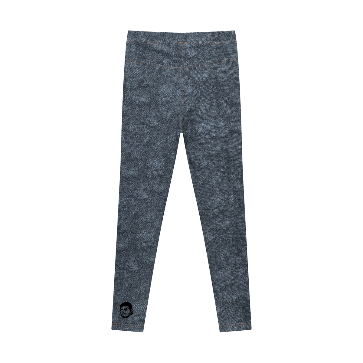 Women's Faux Denim Sports Bra & Zip-Fly Leggings Fit