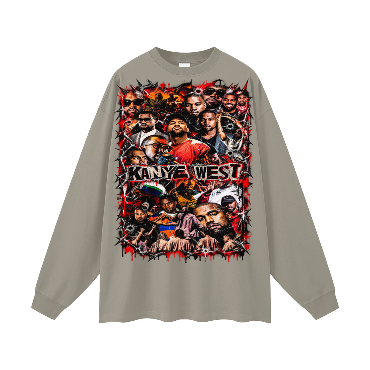 Kanye' Oversized Long Sleeve T-Shirt