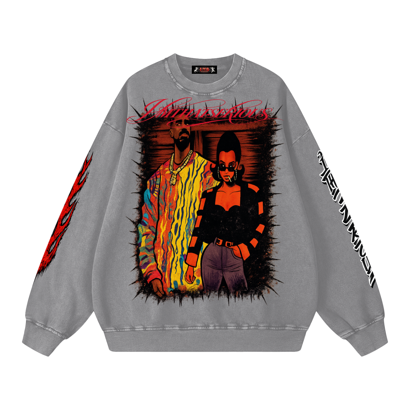 Snow Washed Oversized Sweatshirt