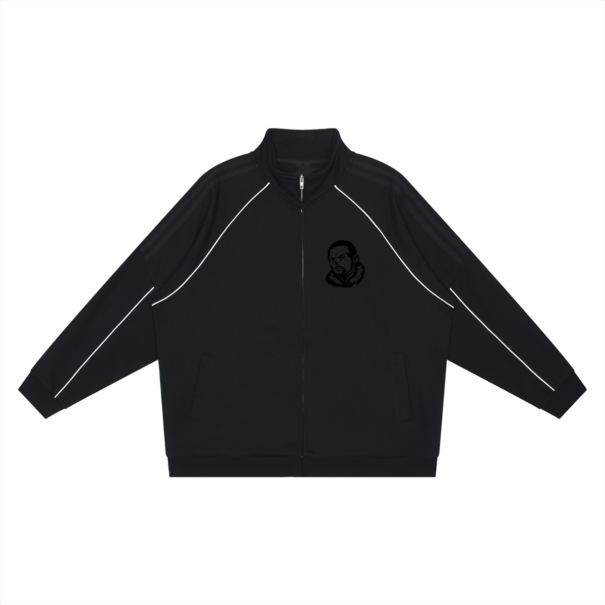 Overachievers Club' Reflection Striped Raglan Jacket & Sweatpants