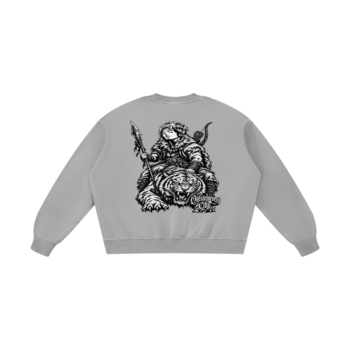Overachievers Club' Boxy Vintage Washed Hoodie, Sweatpant & Sweatshirt Fit