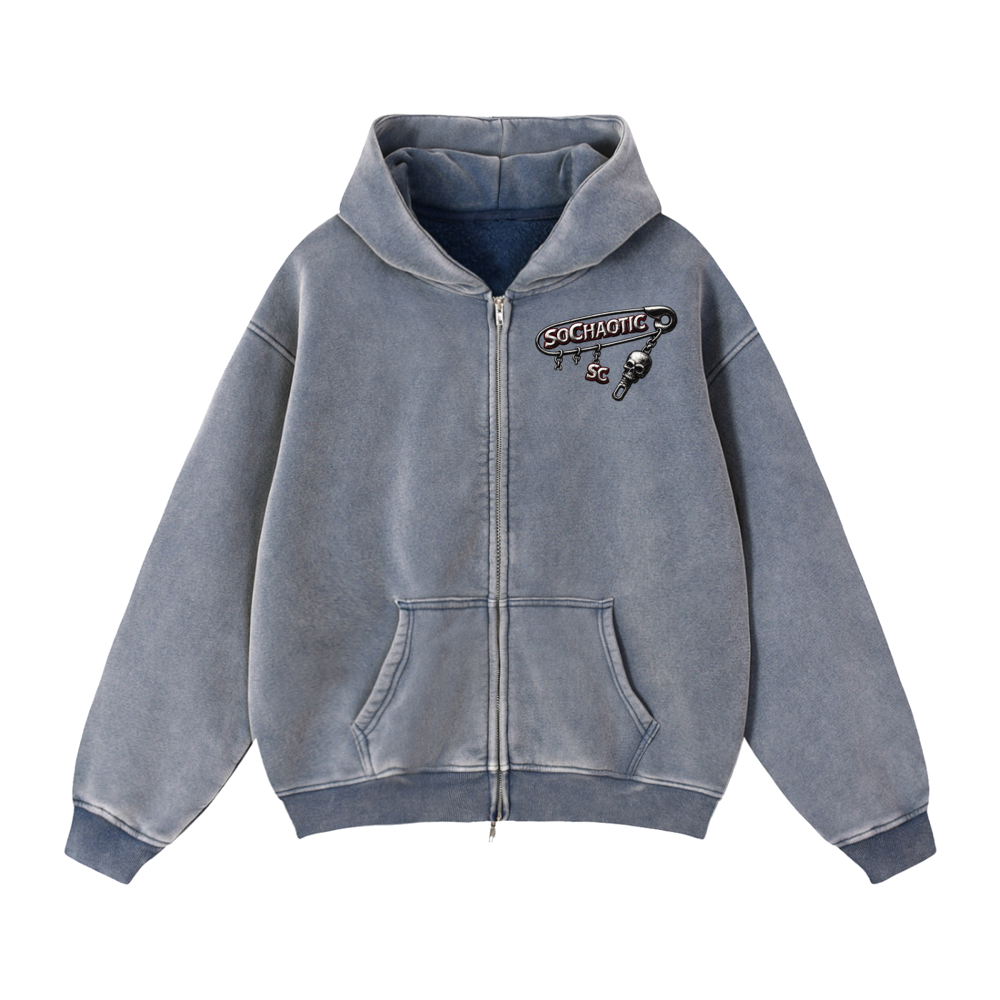 SoChaotic' Zip Fleece Hoodie
