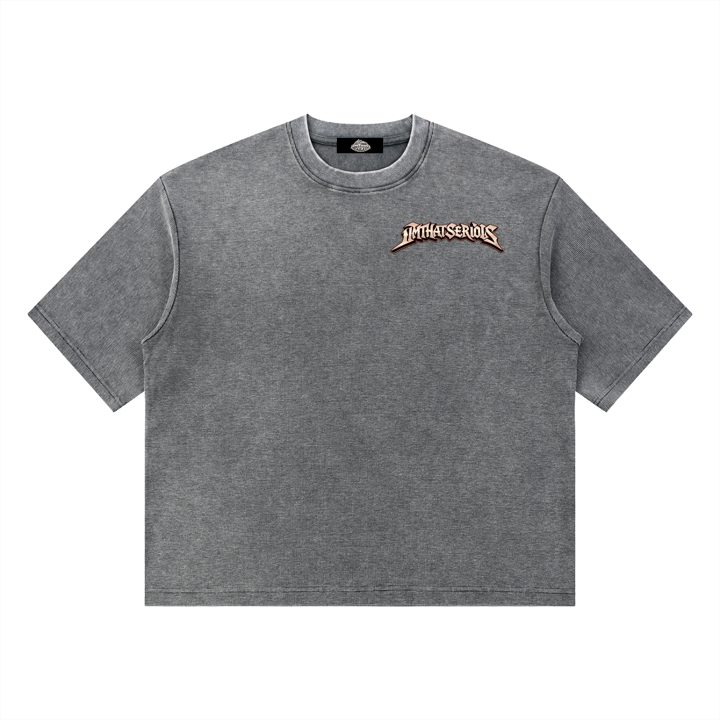 Unisex Mineral Wash Waffle Boxy T-Shirt