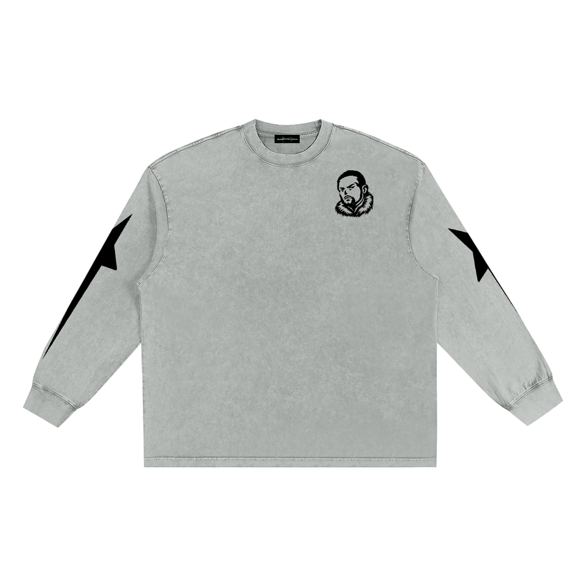 Overachievers Club' Snow Washed Frayed Edge Tee