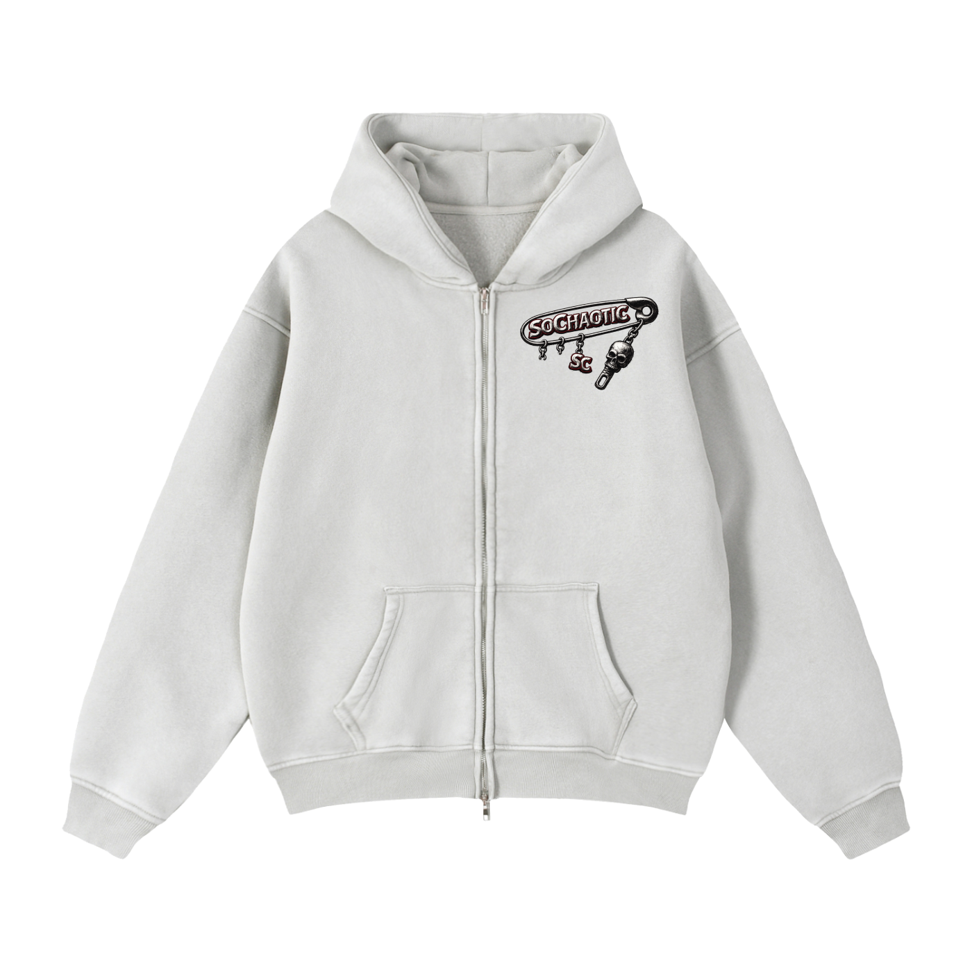 SoChaotic' Zip Fleece Hoodie