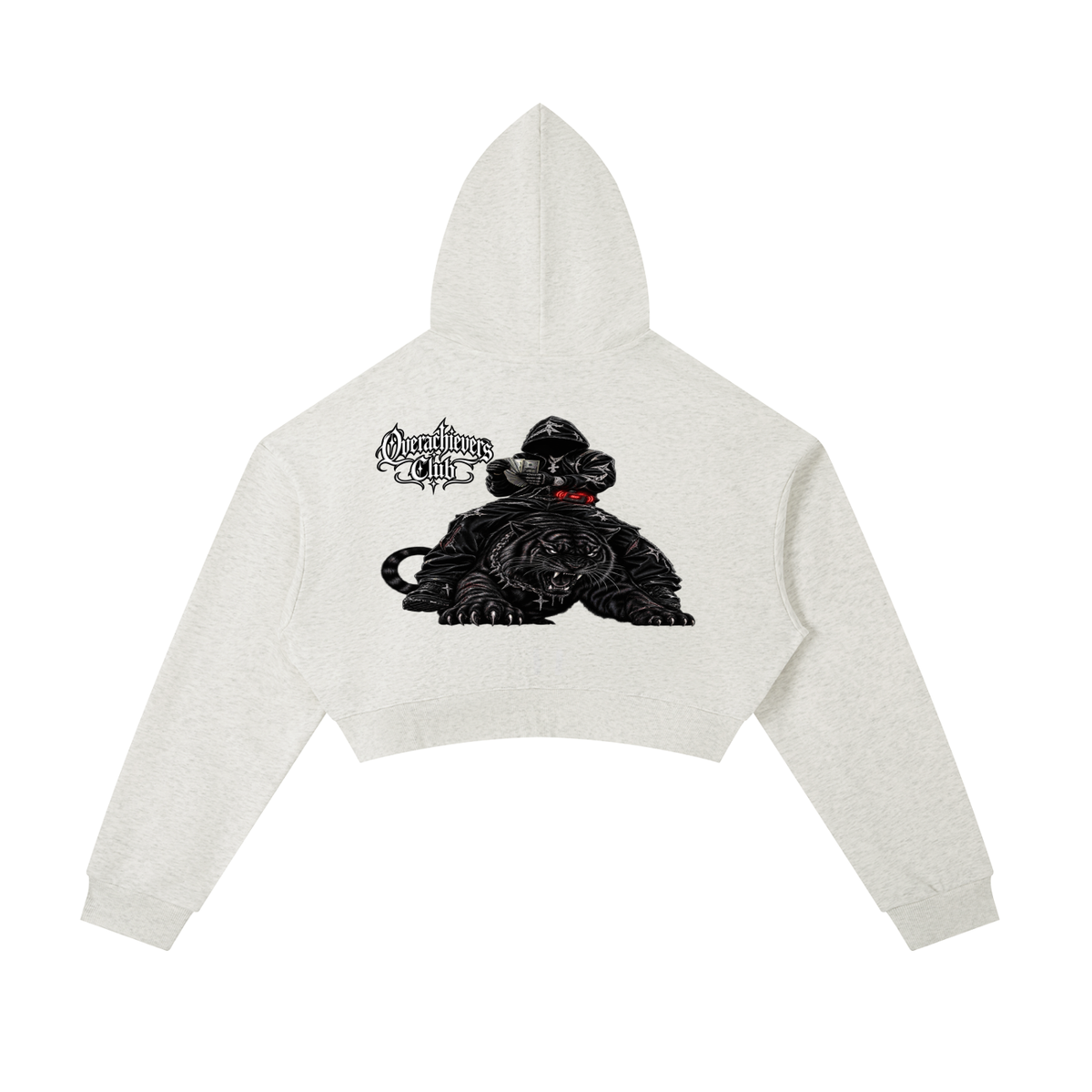 Overachievers Club' Cropped Zip-Up Hoodie, Sweatpants & Skirt