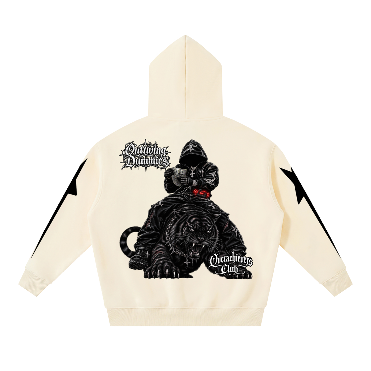 Overachievers Club' Oversized Boxy Fleece Hoodie, Sweatshirt, Sweatpant & Shorts Fit