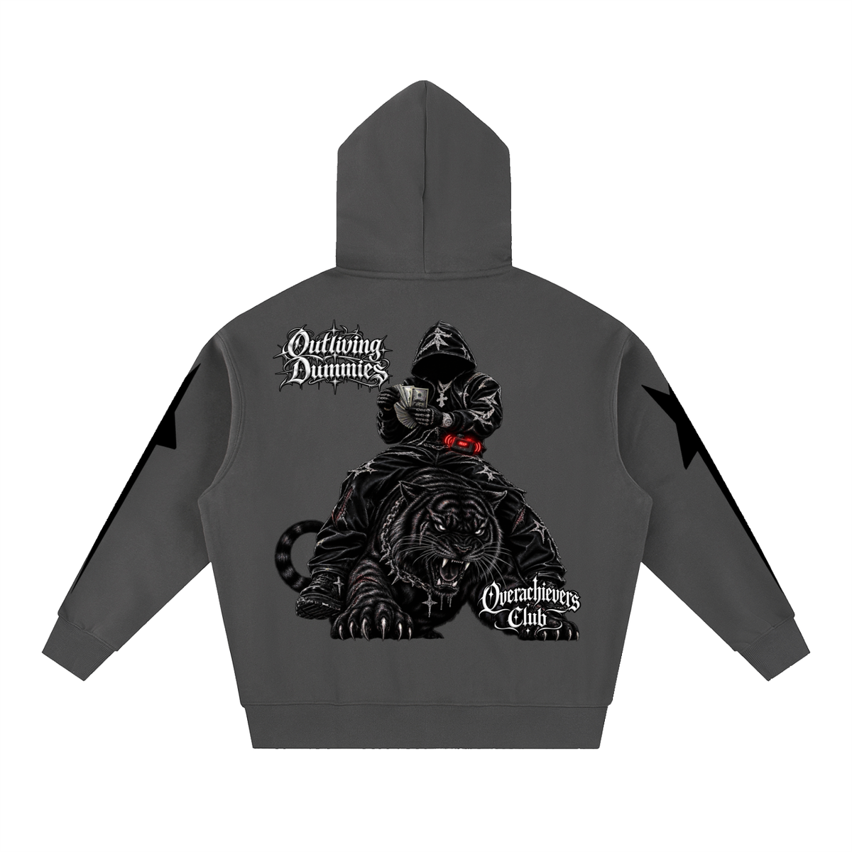Overachievers Club' Oversized Boxy Fleece Hoodie, Sweatshirt, Sweatpant & Shorts Fit