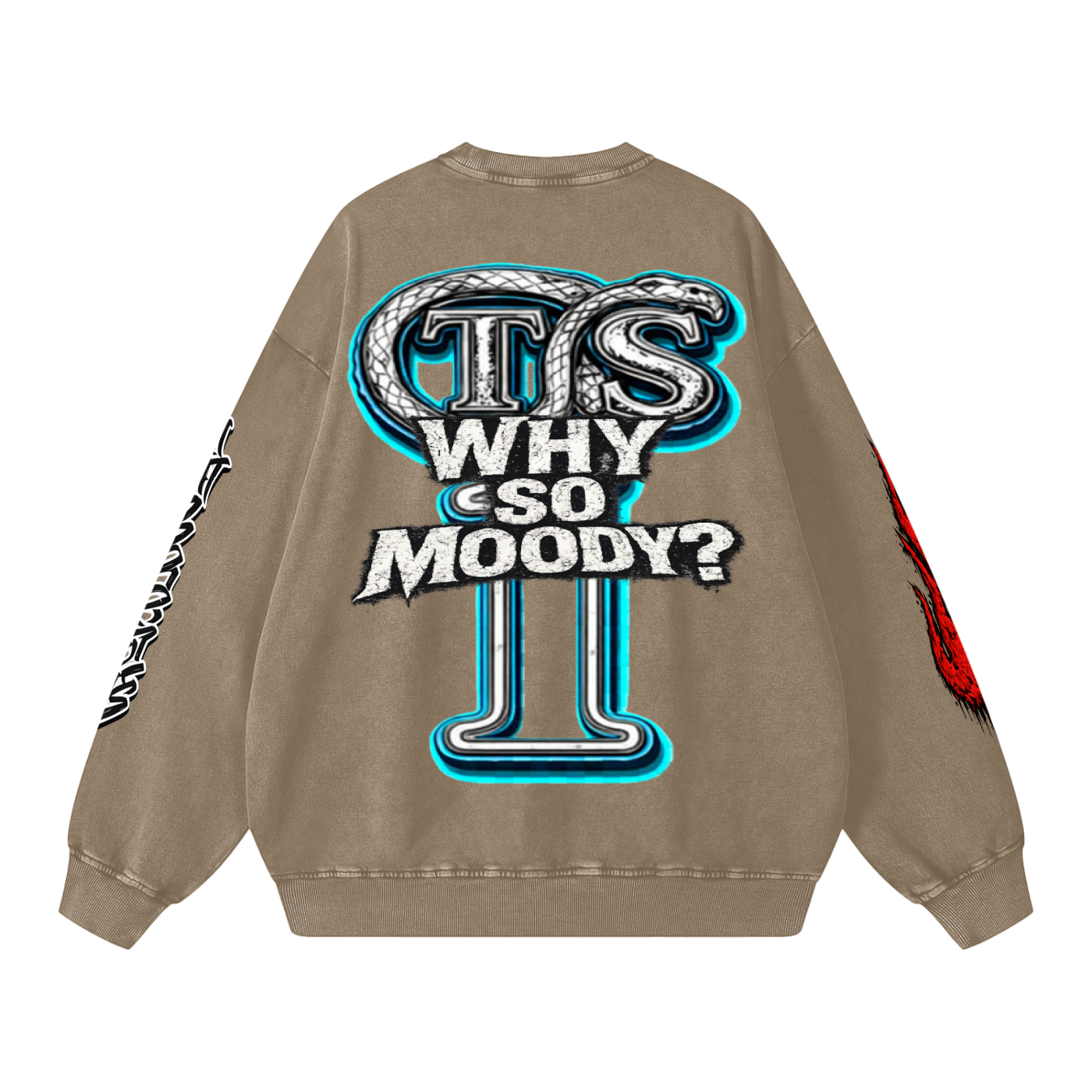 Snow Washed Oversized Sweatshirt