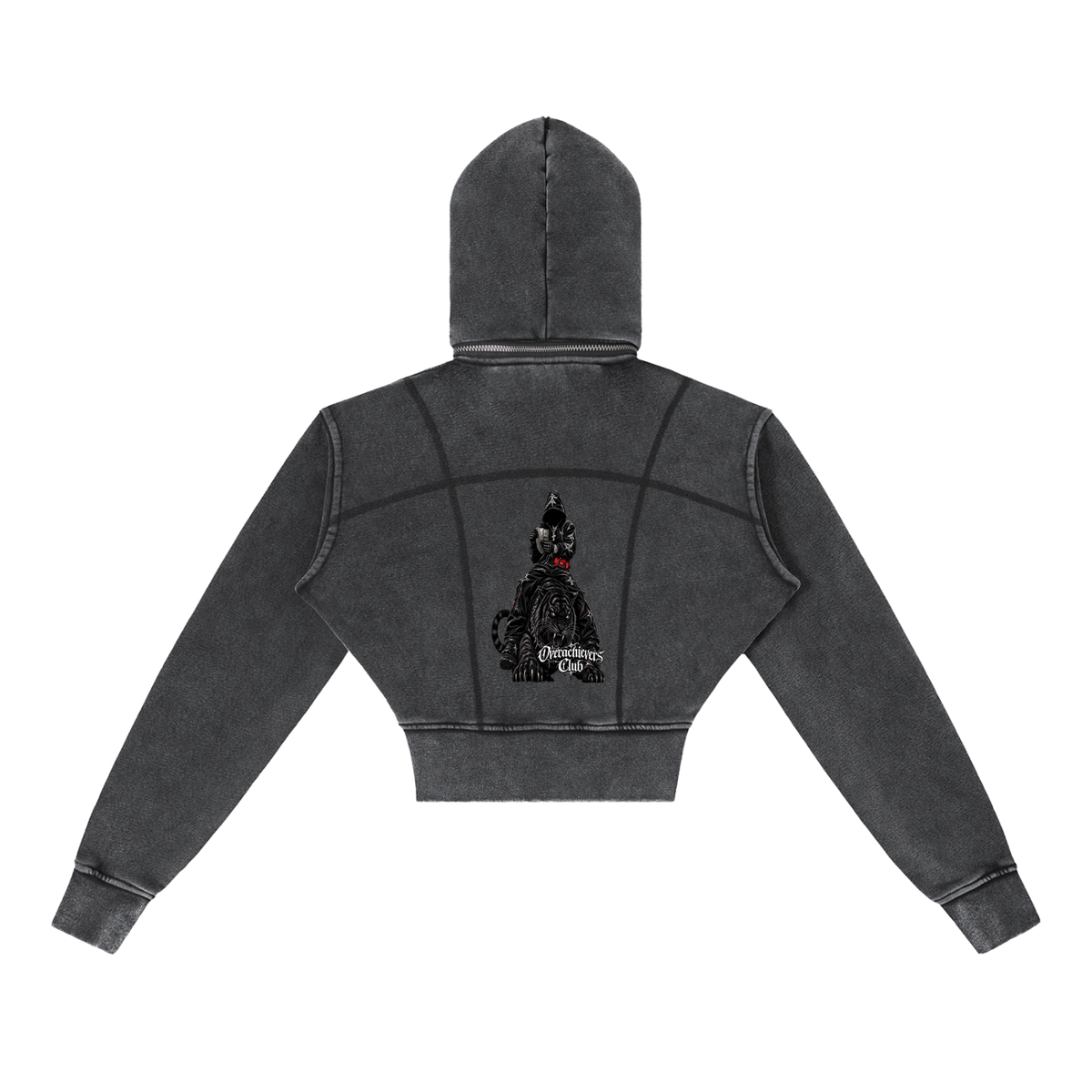 Overachievers Club' Vintage Washed Cropped Fleece Hoodie & Pants Fit