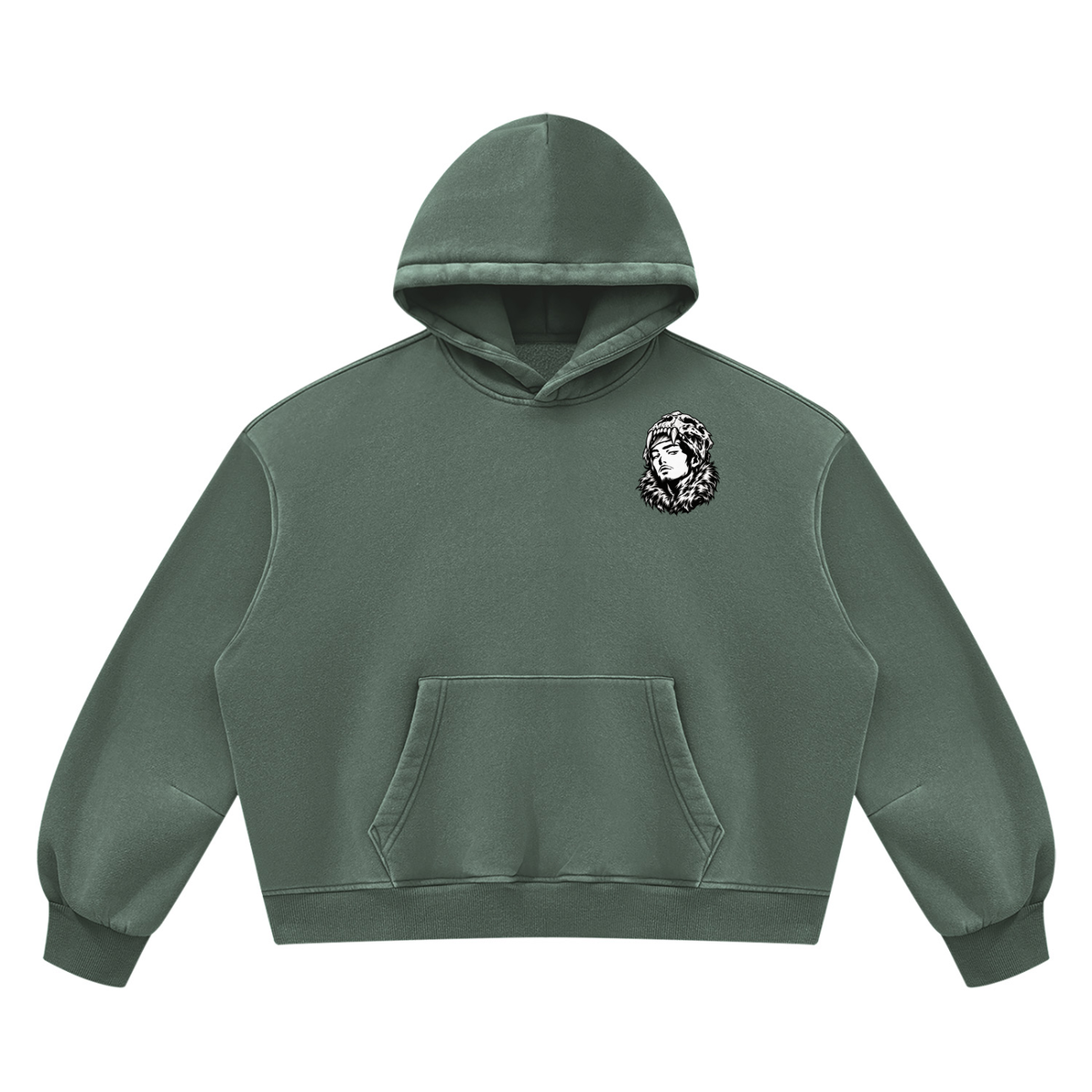 Overachievers Club' Vintage Wash Boxy Fleece Hoodie & Sweatpant