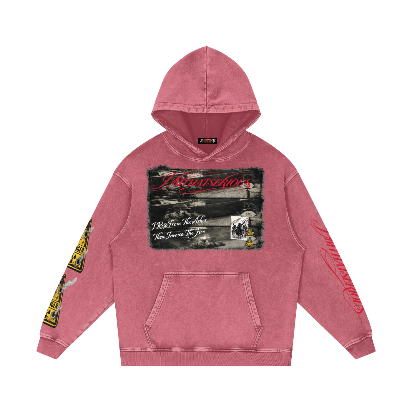 Snow Washed Loose Cotton Hoodie