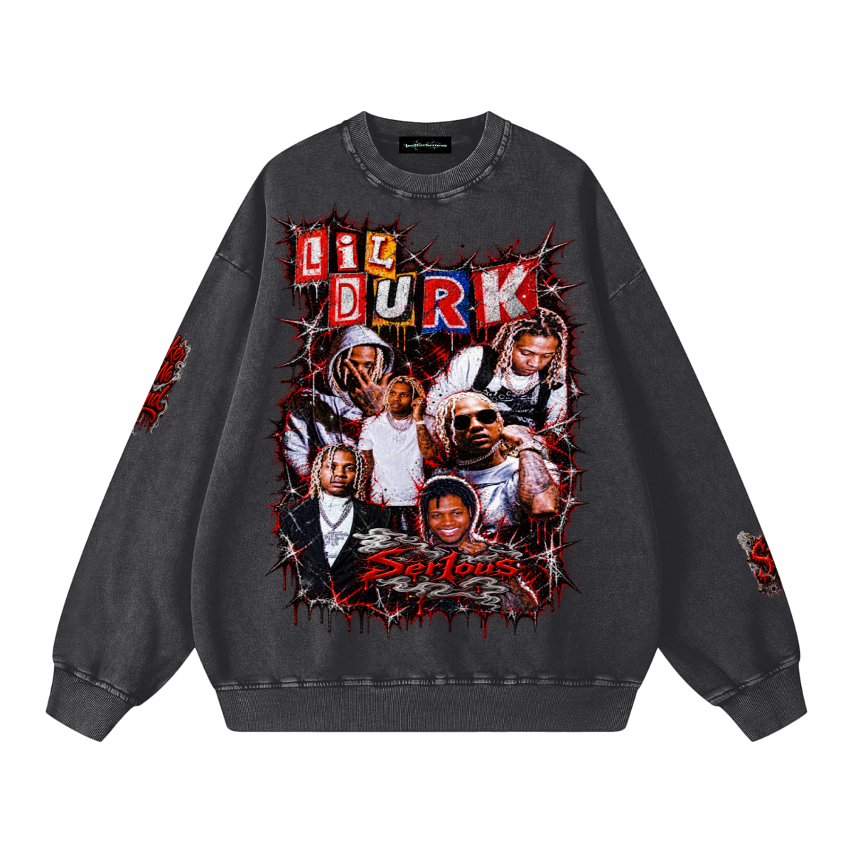 Durk' Snow Washed Oversized Sweatshirt