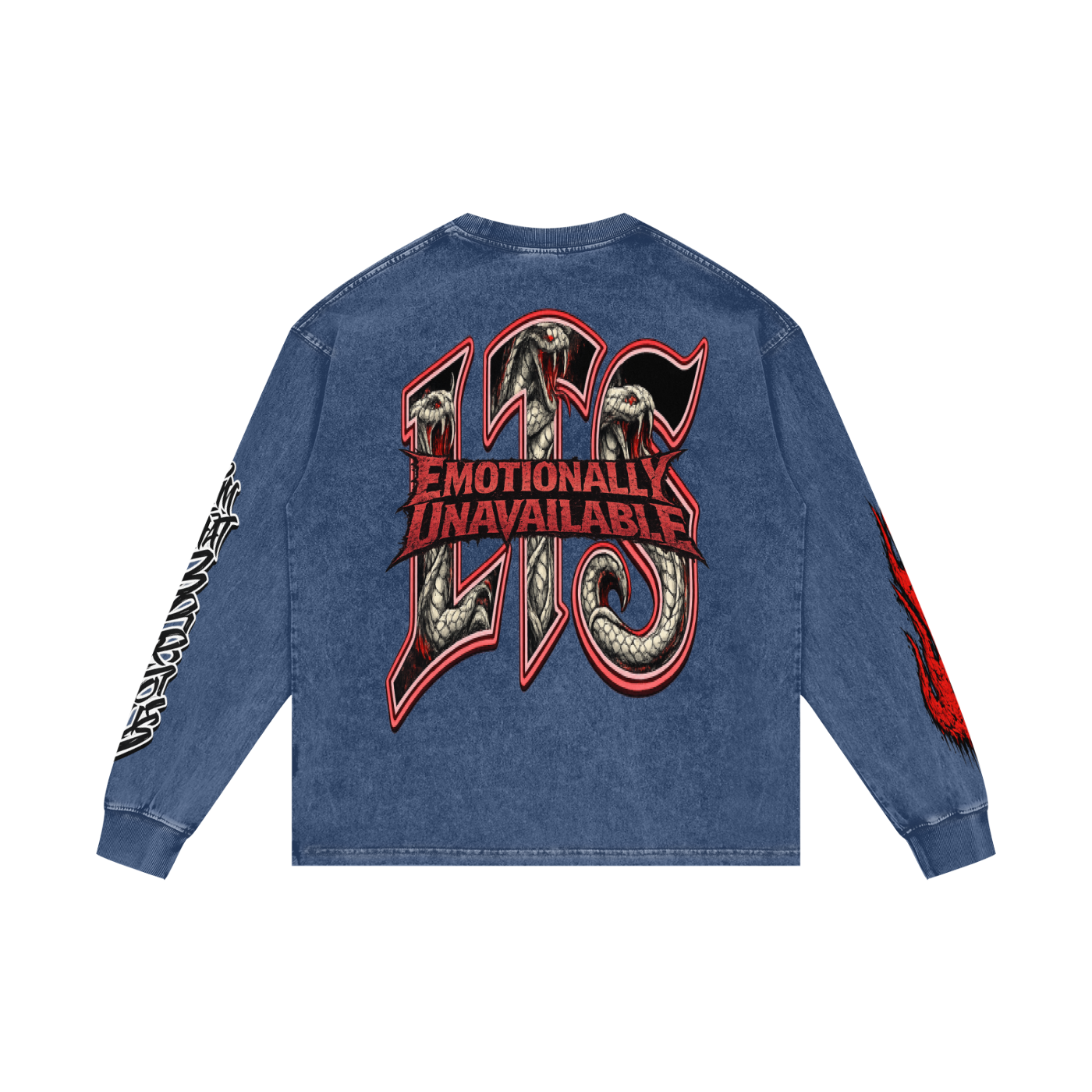 Acid Wash Oversize Long Sleeve T-Shirt