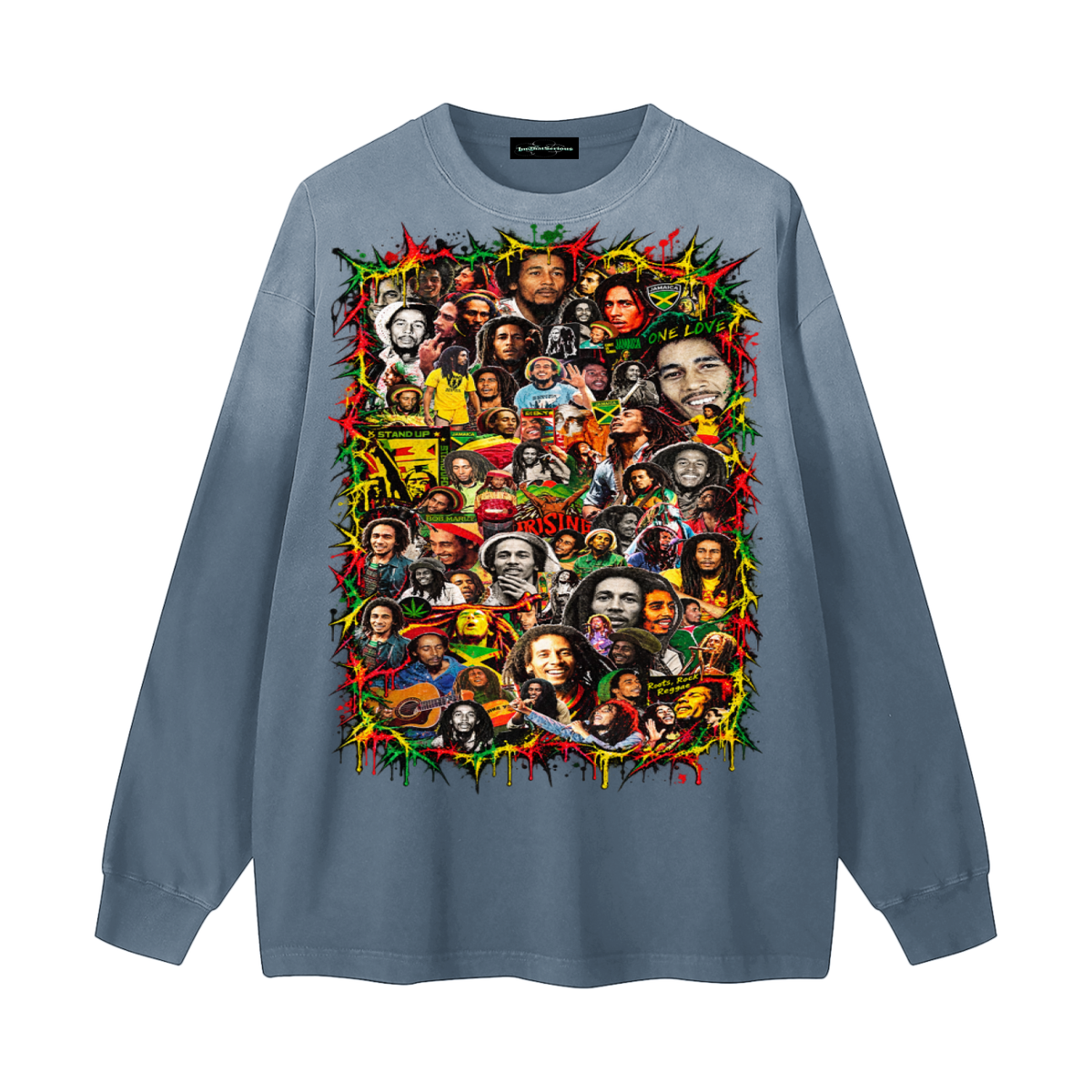 Marley' Gradient Washed Long Sleeve T-Shirt