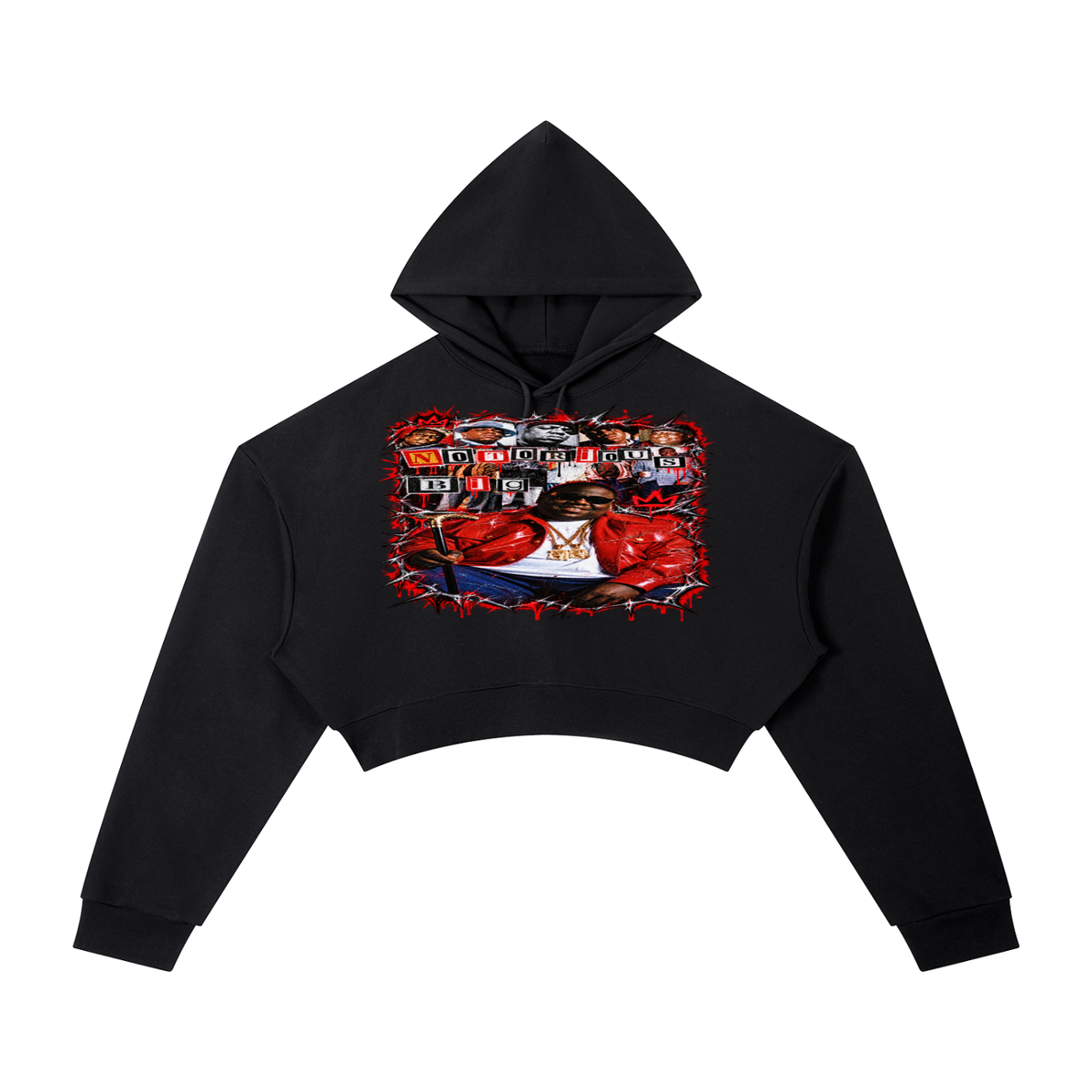 Biggie' Cropped Hoodie