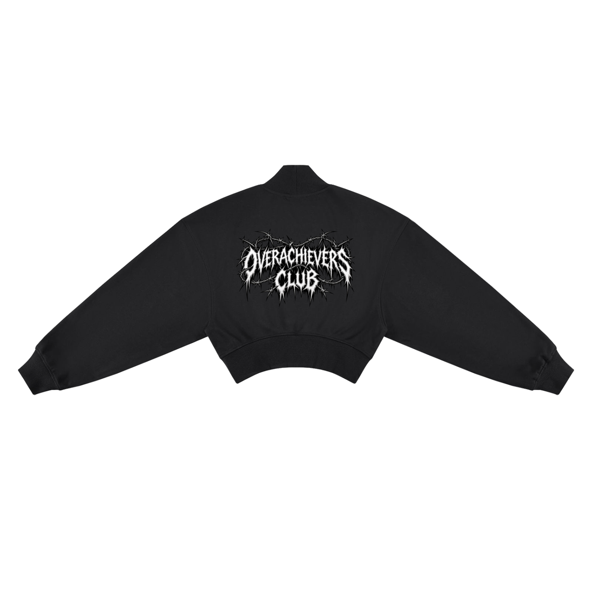 Overachievers Club' Women's Crop Mock Neck Sweatshirt