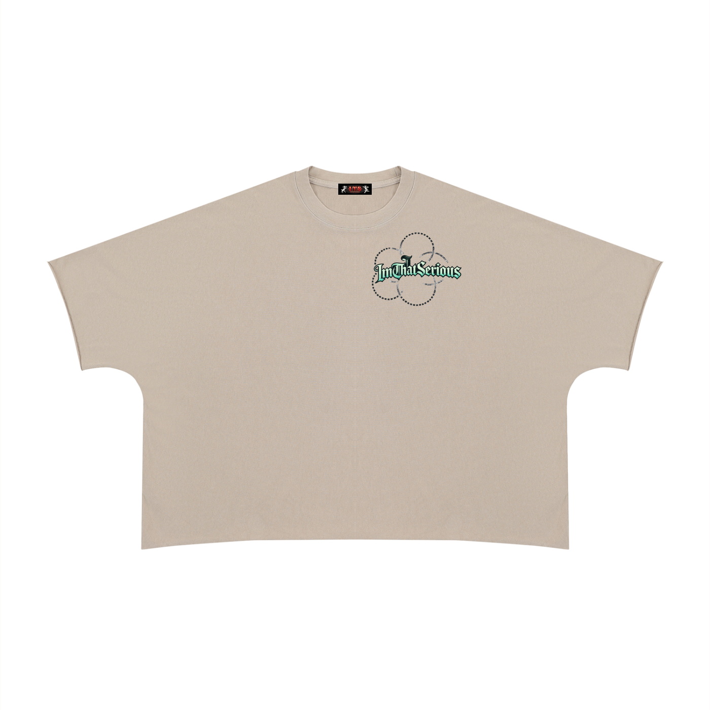 Unisex Heavyweight Boxy Raw Edge T-Shirt
