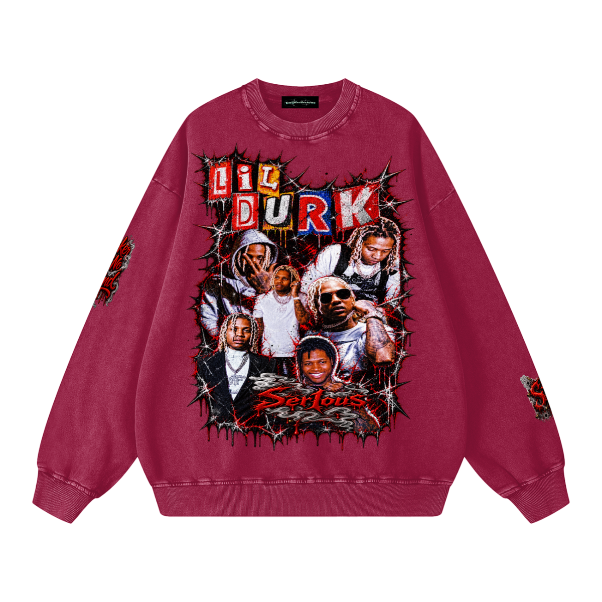 Durk' Snow Washed Oversized Sweatshirt