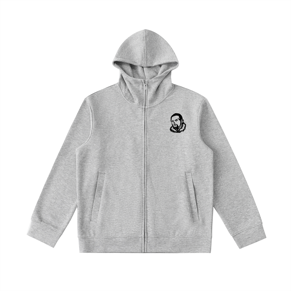 Overachievers Club' High Neck  Zip-Up Hoodie, Sweatpant & Sweatshirt Fit