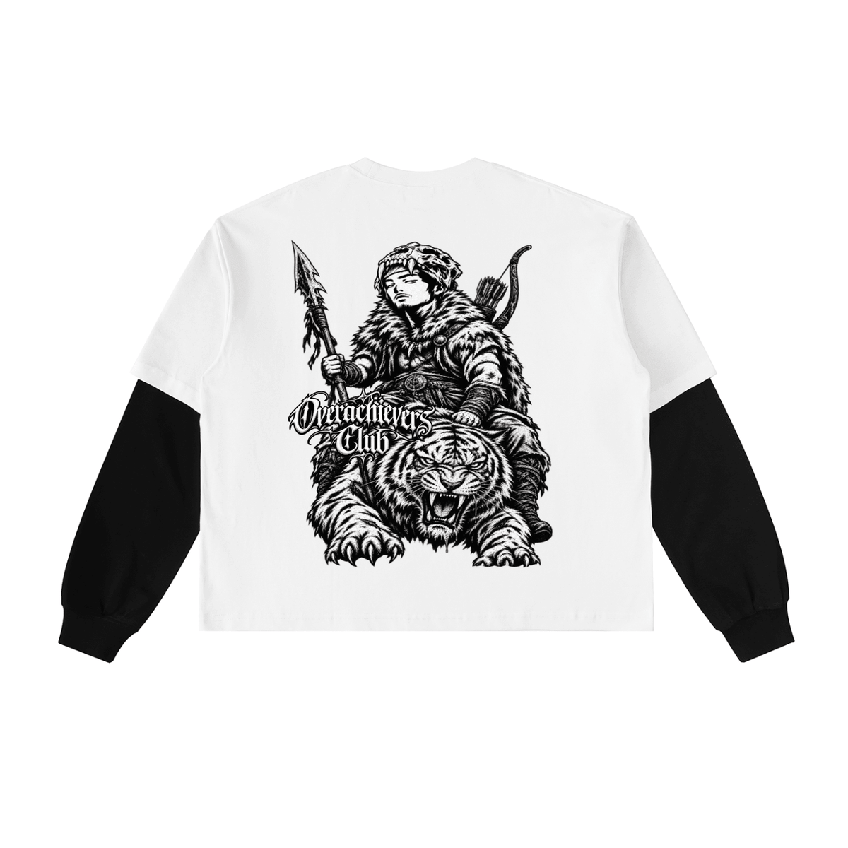 Overachievers Club' Layered Contrast Sleeve T-Shirt - ImThatSerious