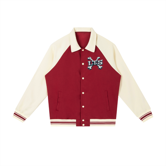 Bones' Contrast Sleeve Baseball Jacket Fit