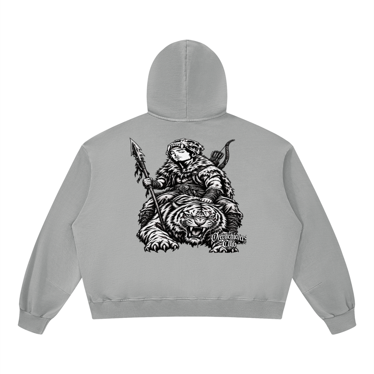 Overachievers Club' Boxy Vintage Washed Hoodie, Sweatpant & Sweatshirt Fit
