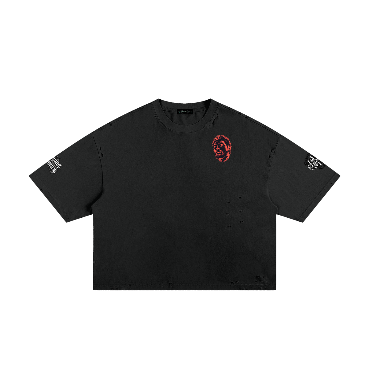 Overachievers Club' Frayed Boxy Tee