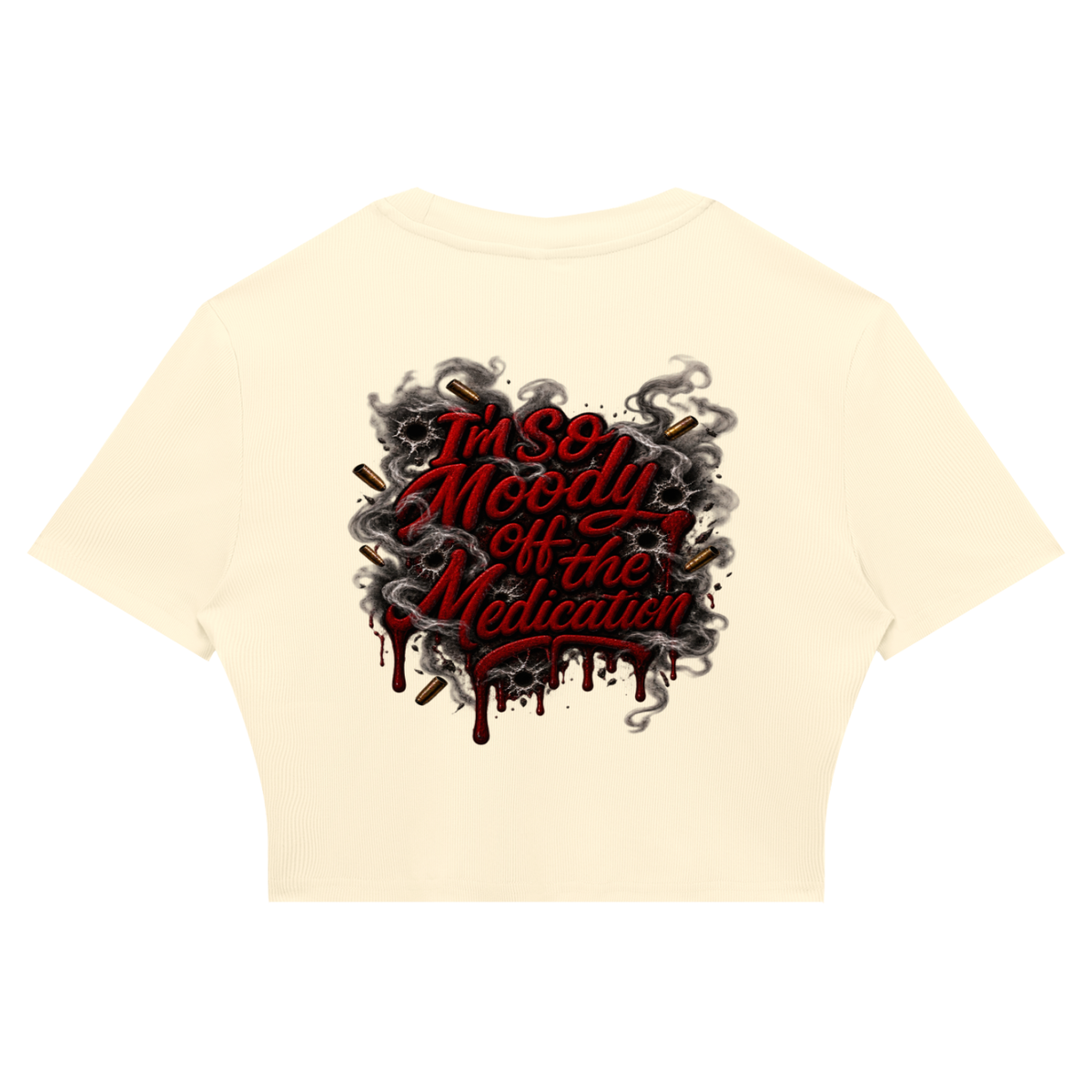 Durk' Women's Slim Ribbed Crop T-Shirt
