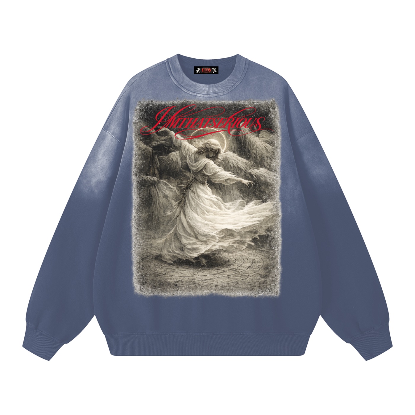 Sunfade Drop-Shoulder Cotton Sweatshirt