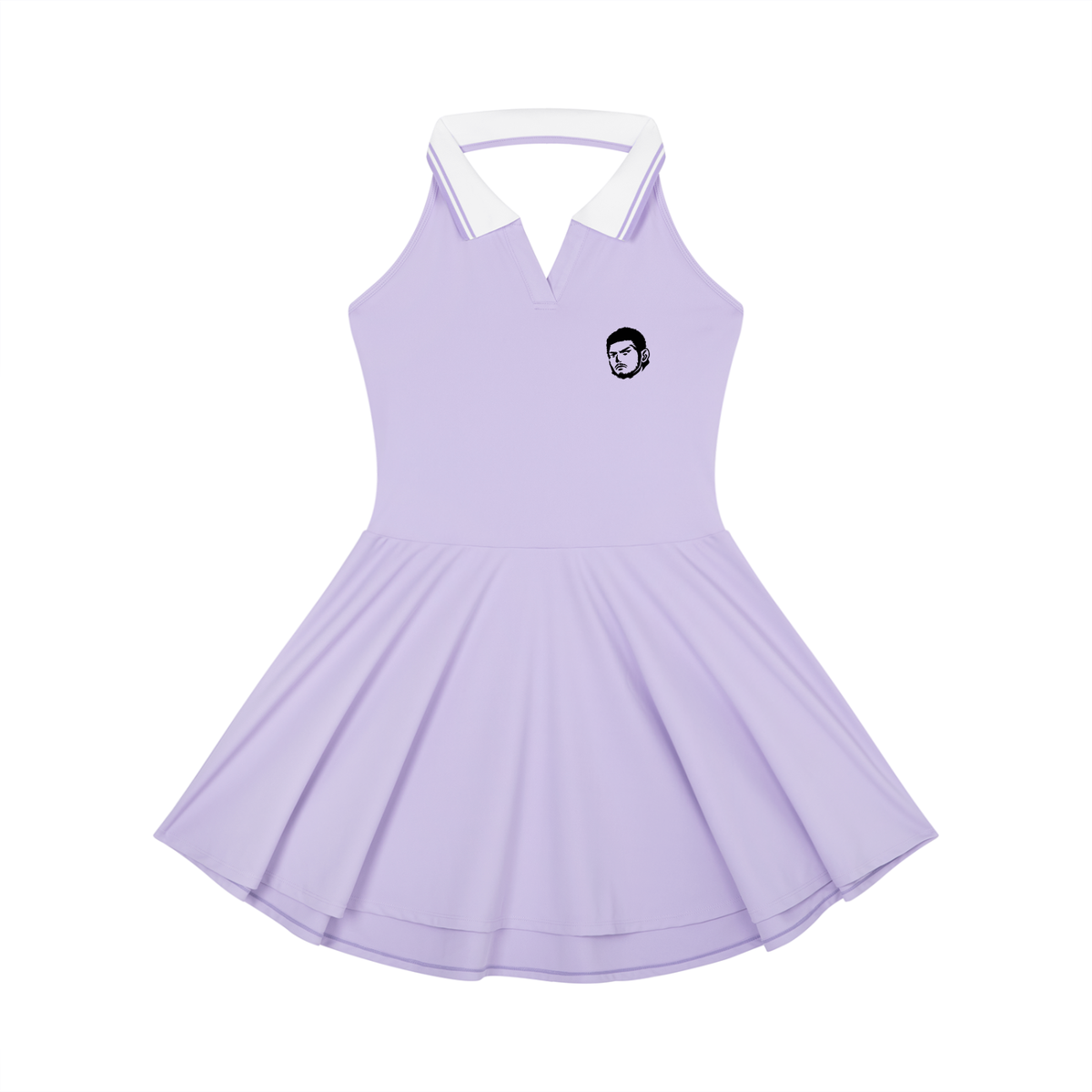 Women's Collared Halter A-Line Tennis Dress