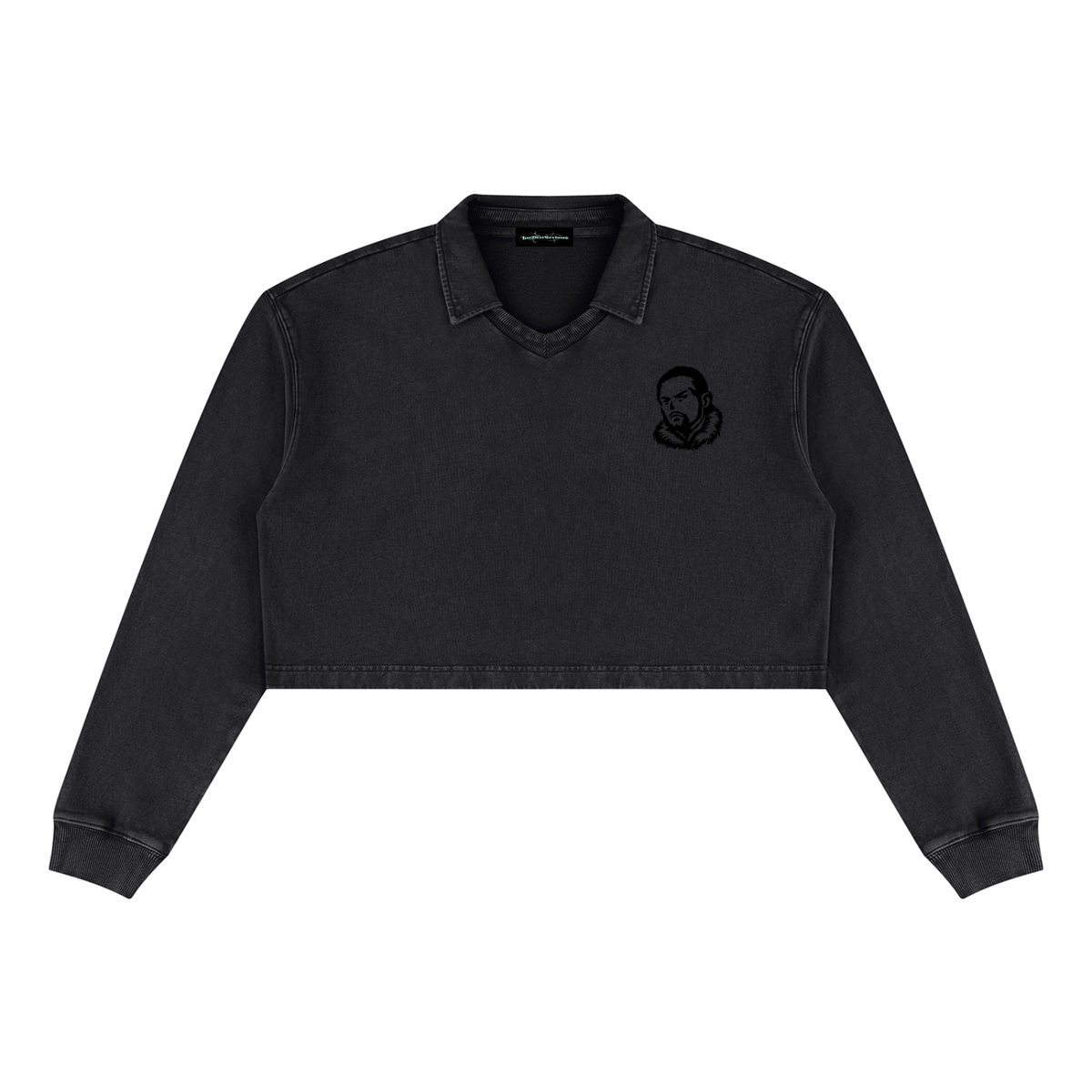 Overachievers Club' Women’s Vintage Wash Crop Sweatshirt & Flared Sweatpants
