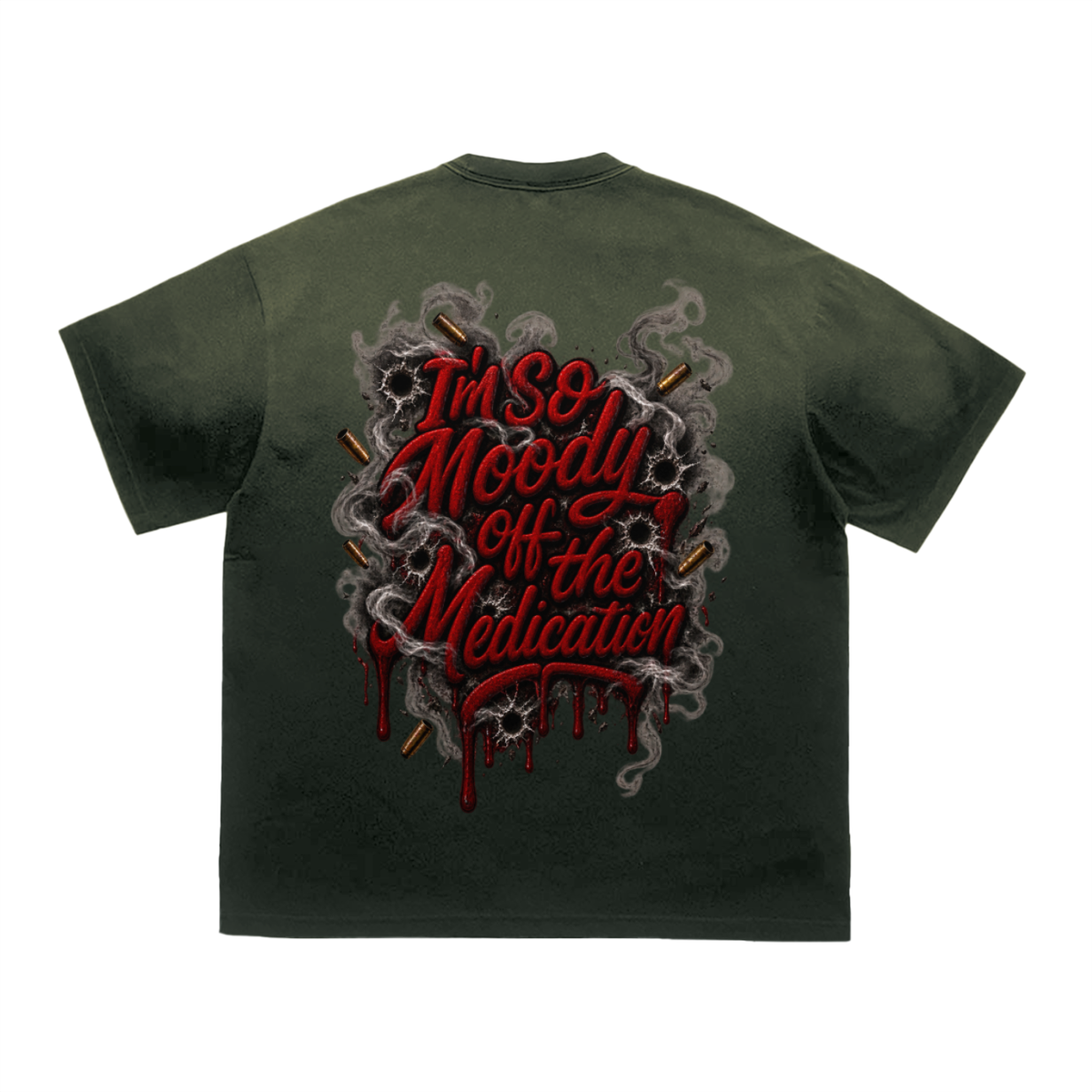 Durk' Tiger Stripe Gradient Washed T-Shirt