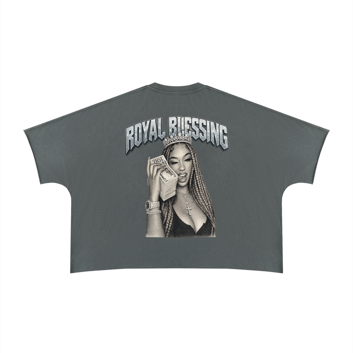 Unisex Heavyweight Boxy Raw Edge T-Shirt