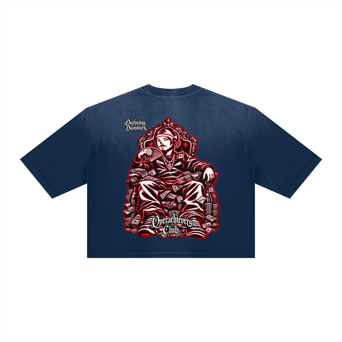 Overachievers Club' Vintage Wash Sunfade Boxy T-Shirt