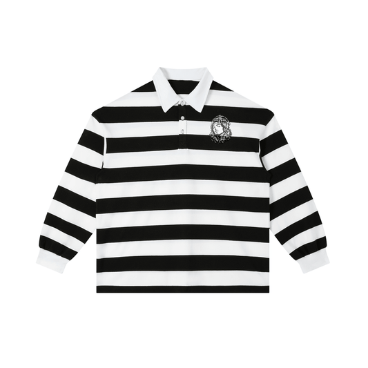 Overachievers Club' Color Block Stripe Polo Shirt - ImThatSerious