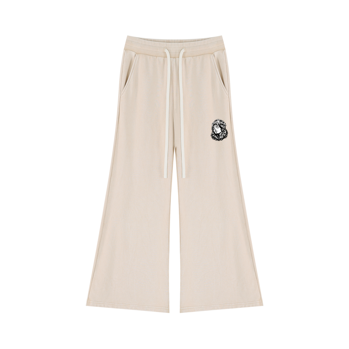 Overachievers Club' Women’s Mineral Washed Crop Hoodie & Flared Leg Pants