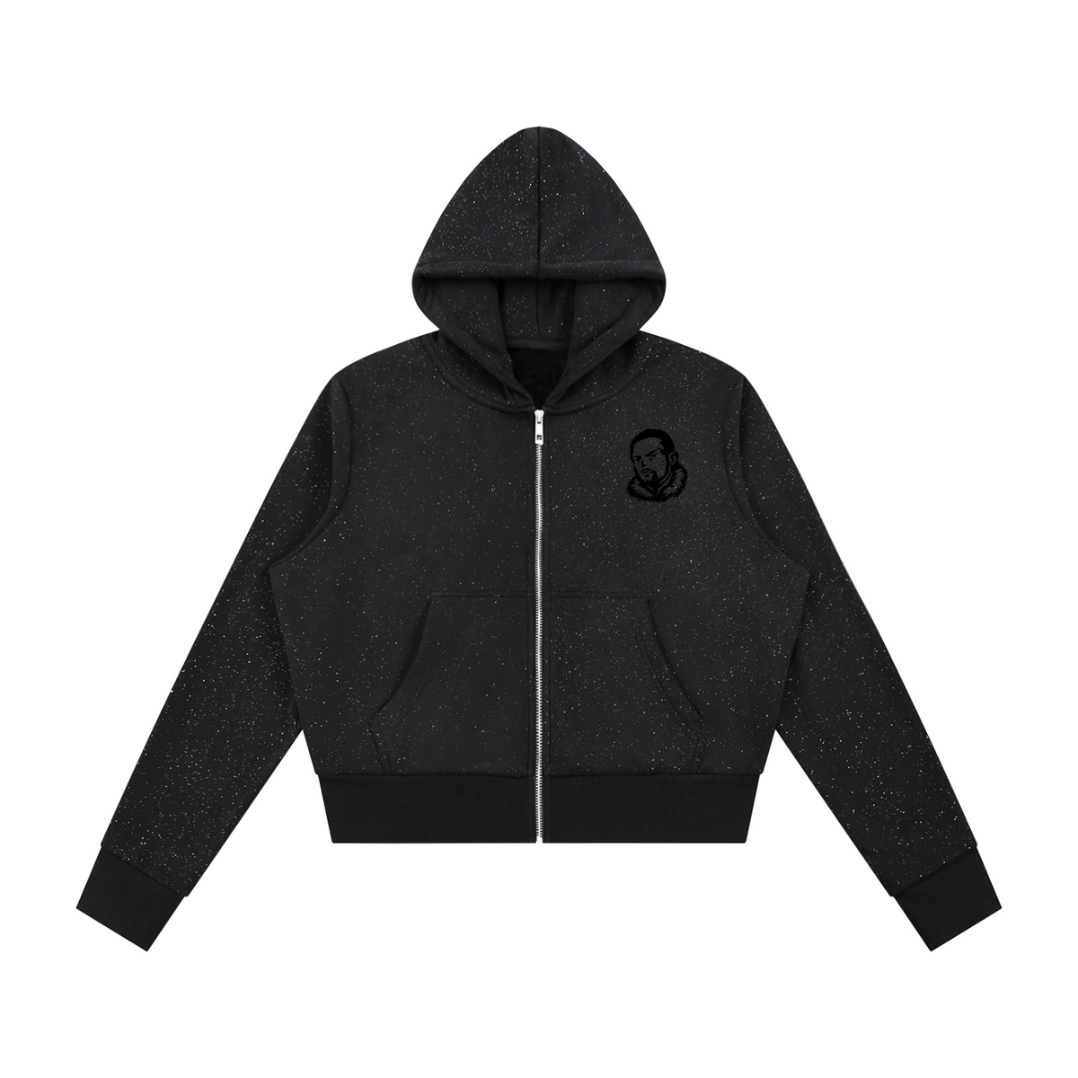 Overachievers Club' Women's Sparkles Fleece Full Zip Hoodie