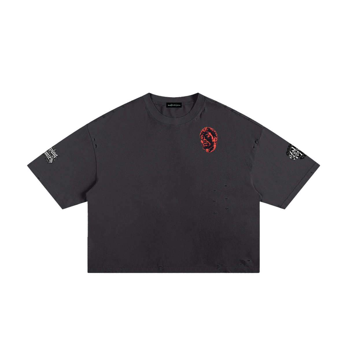 Overachievers Club' Frayed Boxy Tee