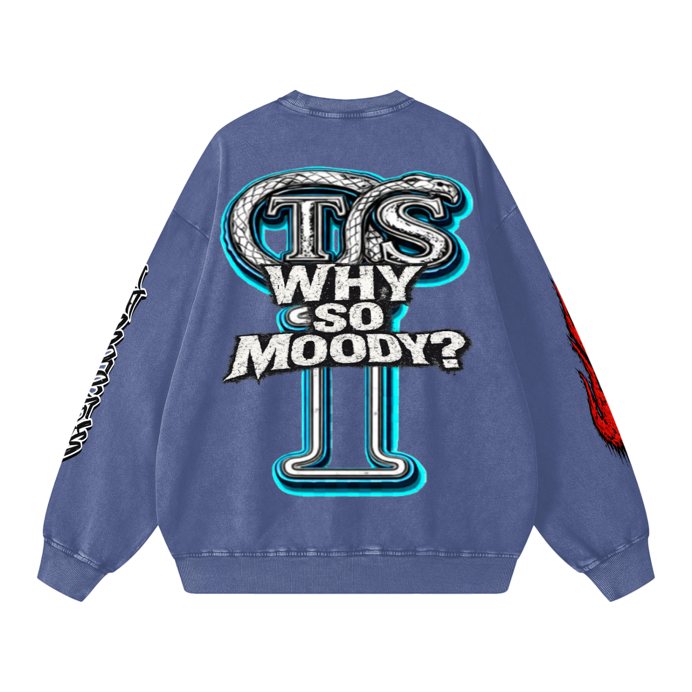 Snow Washed Oversized Sweatshirt