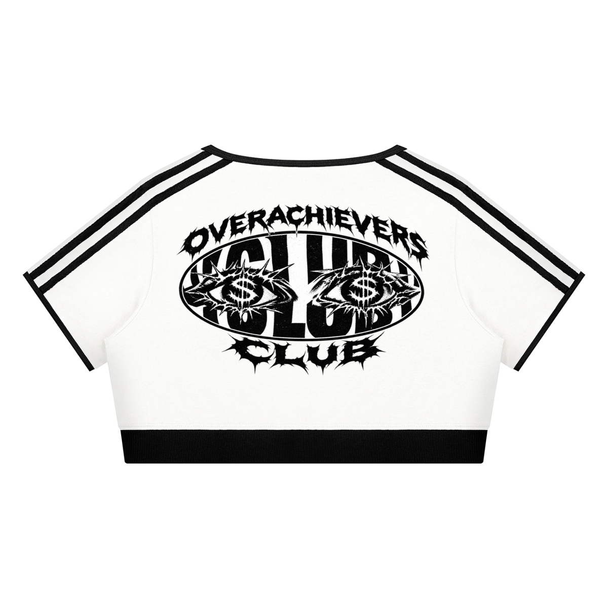 Overachievers Club' Women’s Ringer Crop T-Shirt