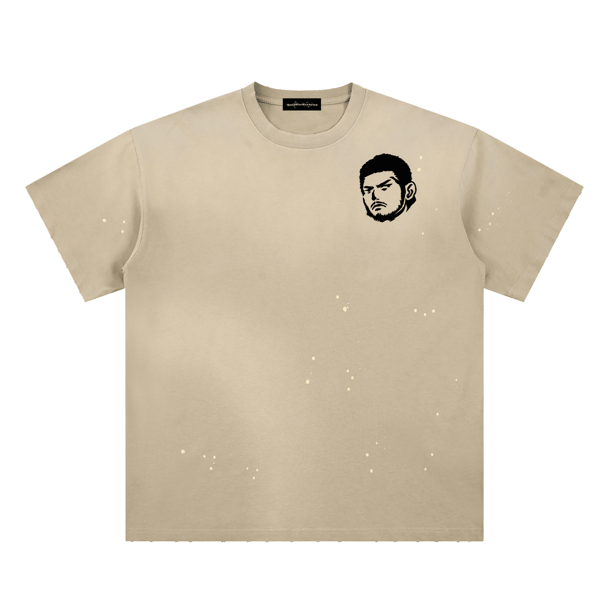 Overachievers Club' Hand-Frayed Sunfade Paint Splatter T-Shirt - ImThatSerious