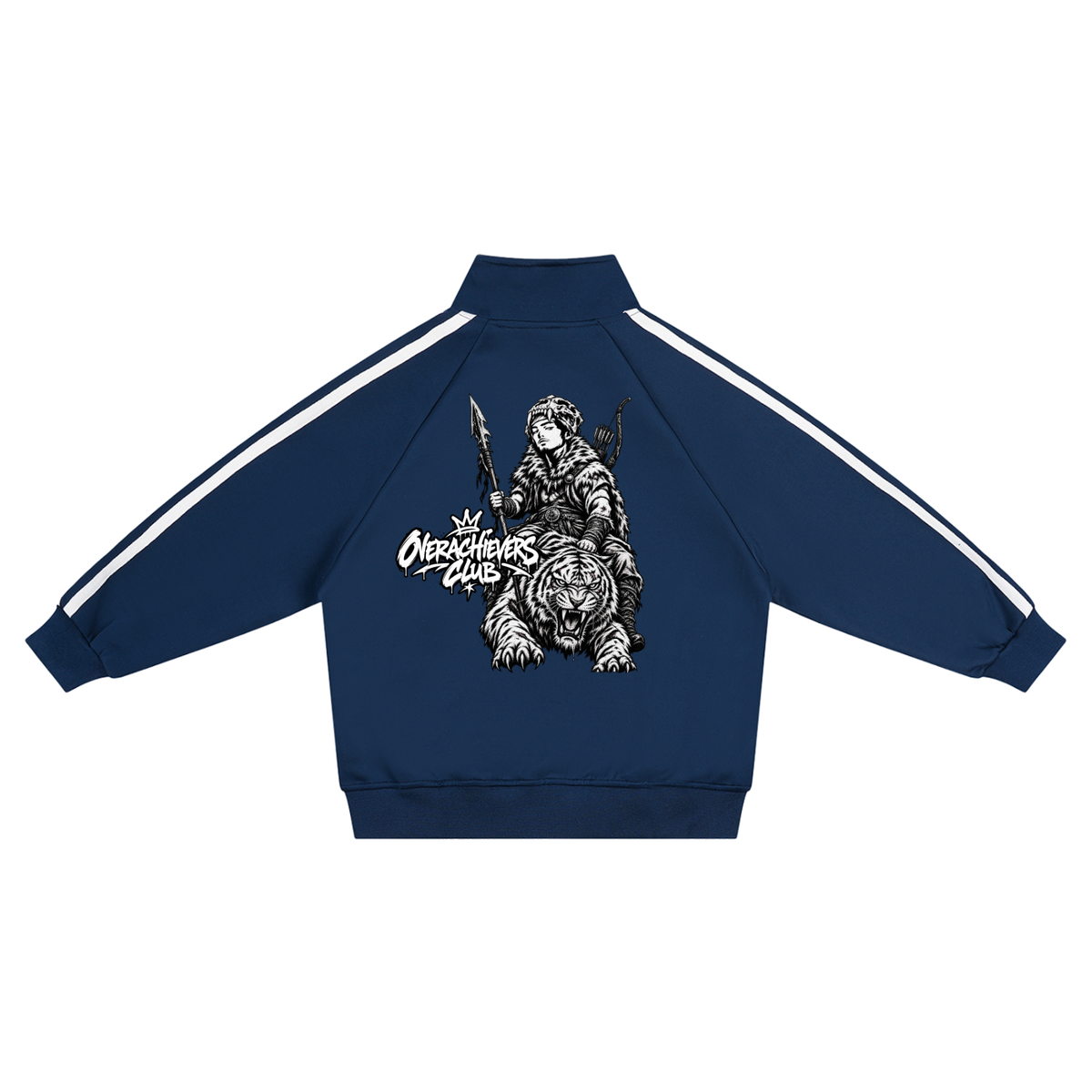 Overachievers Club' Kids’ Contrast Tape Coach Jacket & Sweatpant Tracksuit
