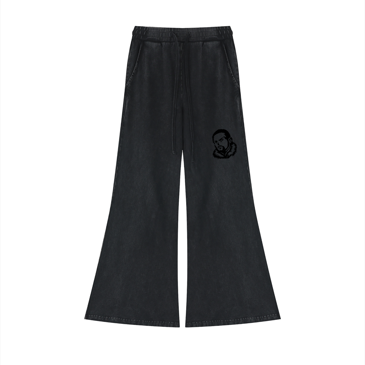 Overachievers Club' Women’s Vintage Wash Crop Sweatshirt & Flared Sweatpants