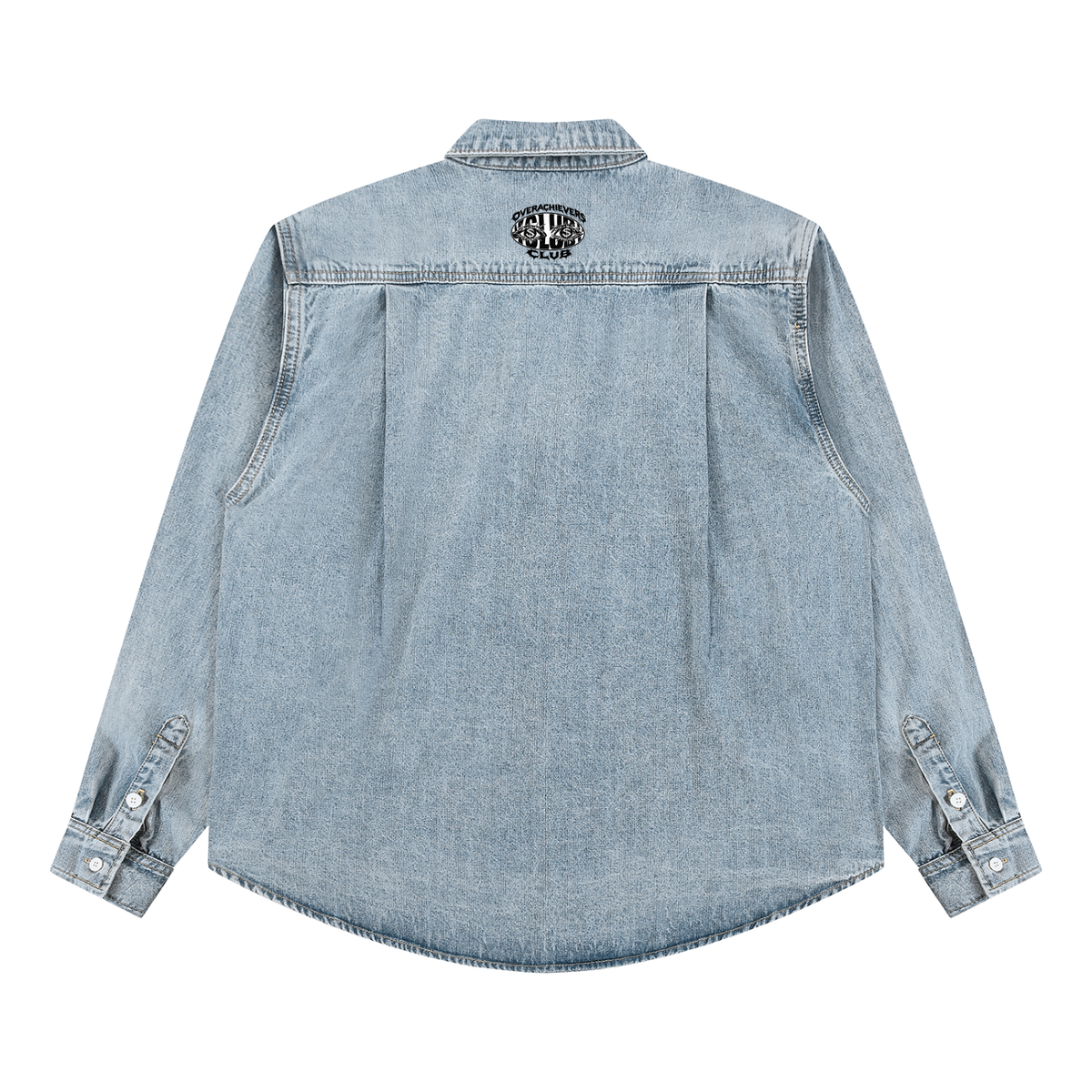 Overachievers Club' Vintage Wash Denim Shirt, Jeans & Jacket Fit