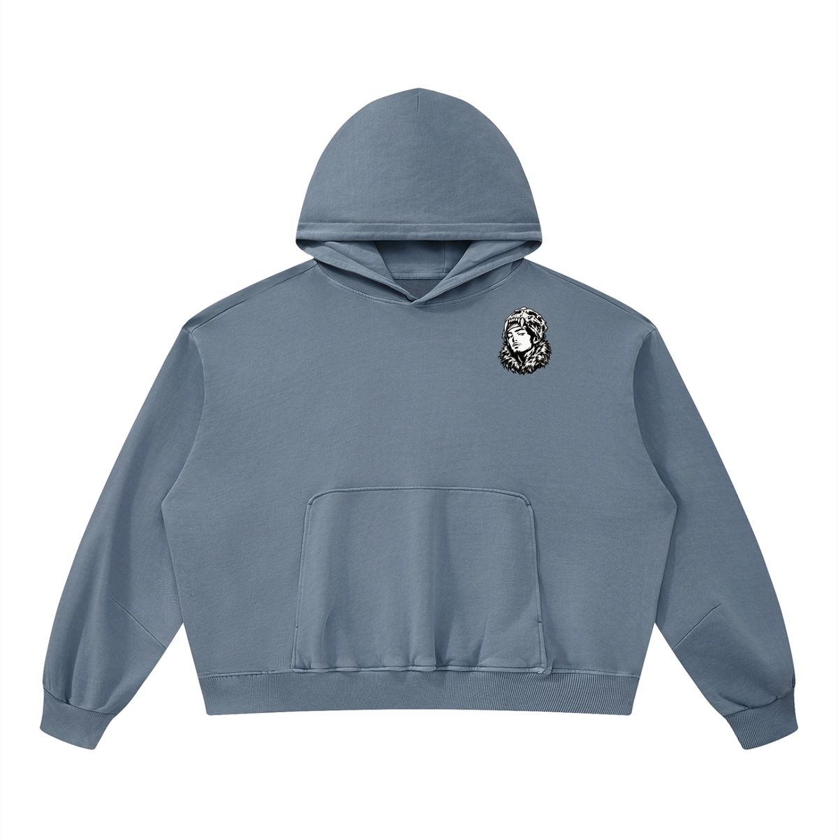 Overachievers Club' Boxy Vintage Washed Hoodie, Sweatpant & Sweatshirt Fit